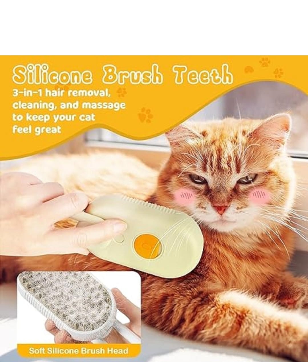 Self-Cleaning Pet Grooming Brush